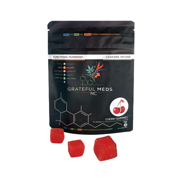 GratefulMeds Cherry Six Mushroom Blend Case 2ct